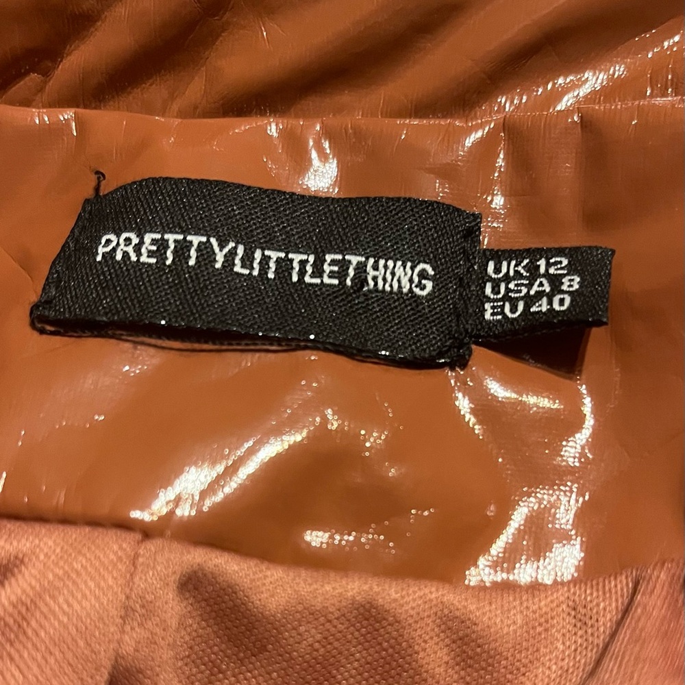 PrettyLittleThing Brown Blazer Jacket Size 8 - Picture 6 of 8